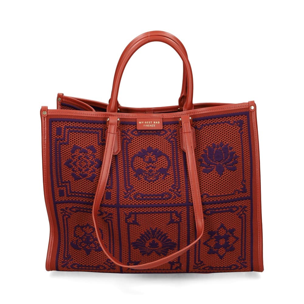 Mbb Bolsos Mujer - Marrón, Dorado