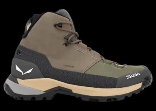 Salewa Puez Leather Mid Powertex Bungee Cord Onyx