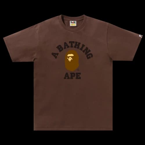 BAPE College Tee 'Brown'