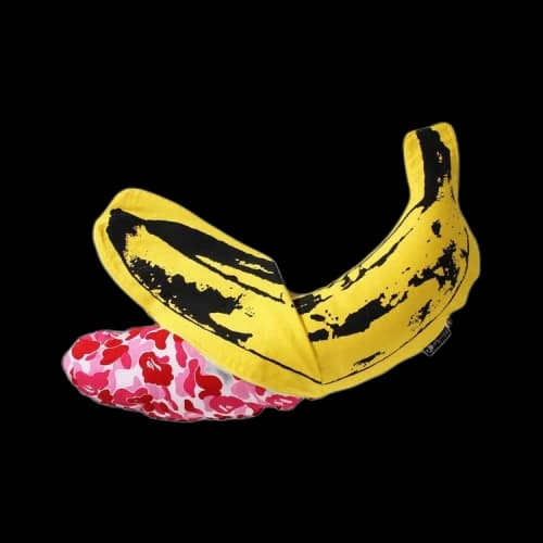 BAPE ABC Camo Andy Warhol Banana Medium Cushion 'Pink'