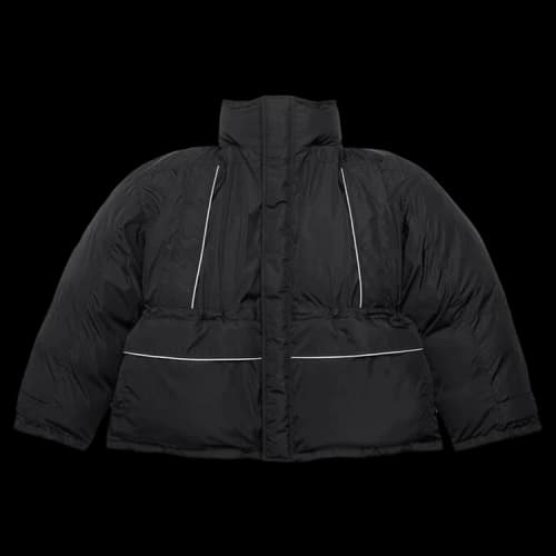 Balenciaga Wrap Mat Nylon Parka 'Black'