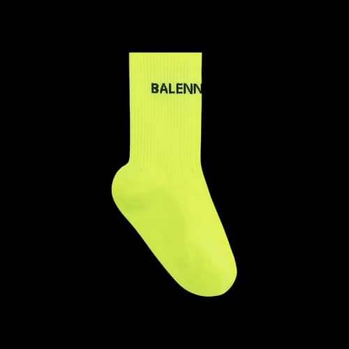 Balenciaga Logo Socks 'Yellow'