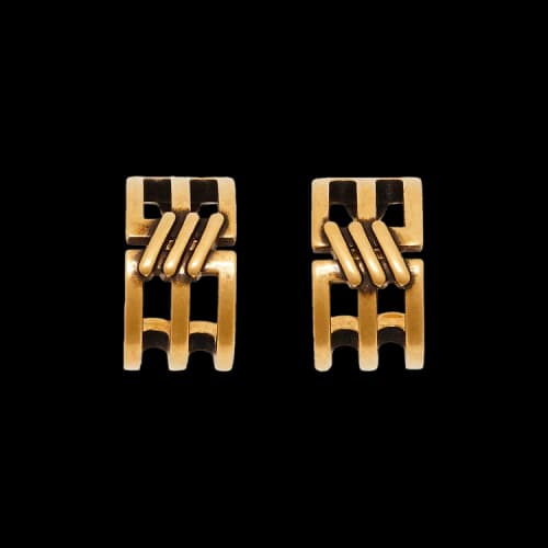 Balenciaga Icon Hoop Earrings 'Gold'