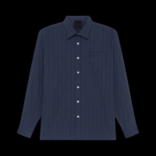 Givenchy Long-Sleeve Shirt With Pocket 'Navy'