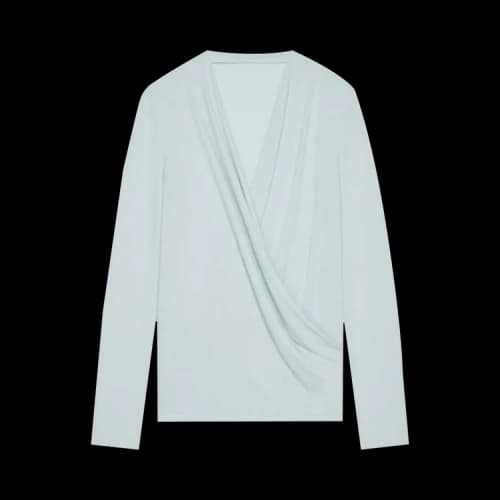 Givenchy Draped V Top 'White'