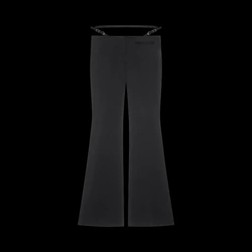 Givenchy Asian Fit Voyou Belt Wide Pants 'Black'