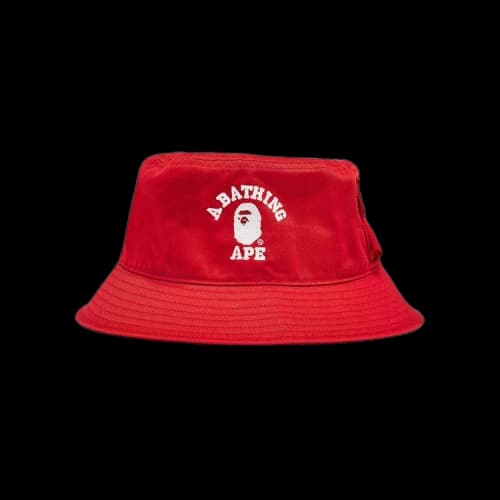 BAPE Logo-Print Bucket Hat 'Red'