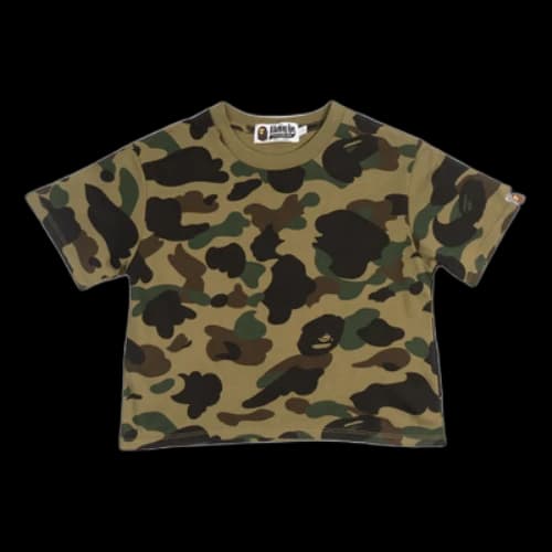 BAPE A Bathing Ape 1st Camo Cropped T-Shirt 'Green' (Women's)