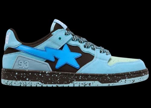 A Bathing Ape Bape SK8 Sta #6 Blue Green