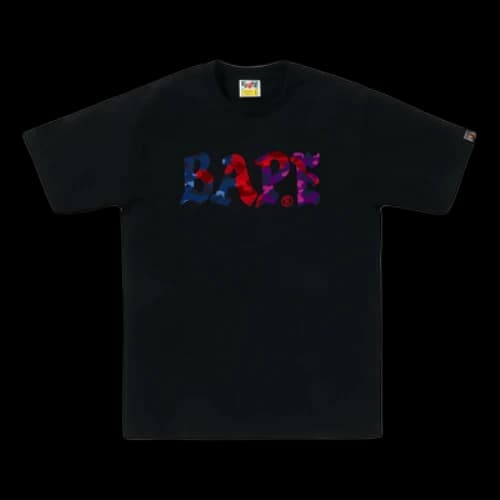 A Bathing Ape Color Camo Crazy Bape Logo T-Shirt 'Black'
