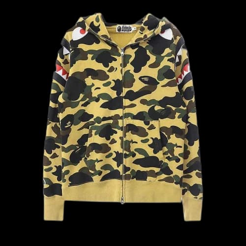 BAPE 1st Camo Shark Shoulder Hoodie 'Multicolor'