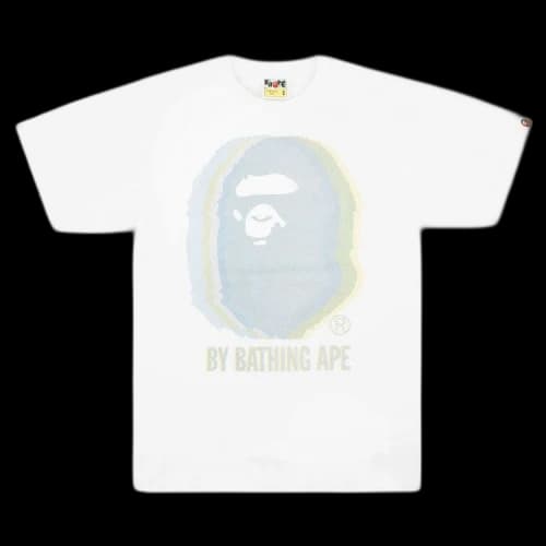 BAPE 3D Motion Logo Ape Head Tee 'White'