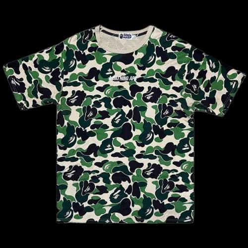 BAPE ABC Camo T-Shirt 'White/Green'