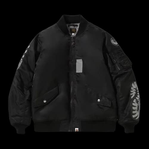BAPE Reflector Shark MA-1 'Black'