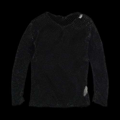 Comme des Garçons Wool Fishnet Top 'Black'