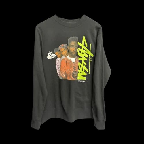 Vintage Stussy MTV De La Soul Crewneck 'Black'