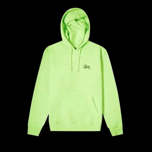 Stussy Basic Hoodie 'Lime Green'