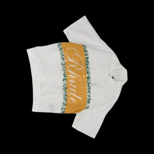 Rhude Linen Cuban Shirt 'White'