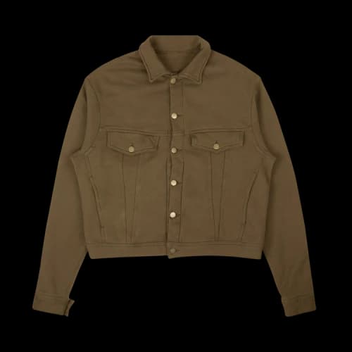Fear of God French Terry Trucker Jacket 'Army Green'