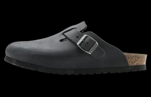 Birkenstock Boston Oiled Leather 'Black'