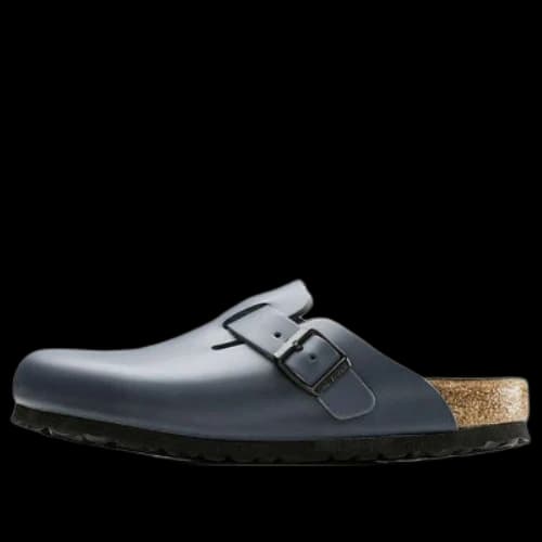 Birkenstock Boston Natural Leather 'Blue'