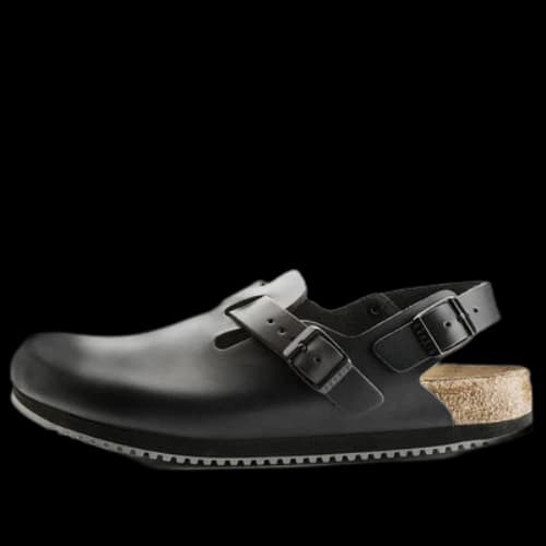 Birkenstock Tokio Super Grip Leather Sandals 'Black'
