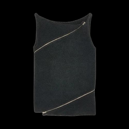 Vintage Maison Margiela Zipper Top 'Black'