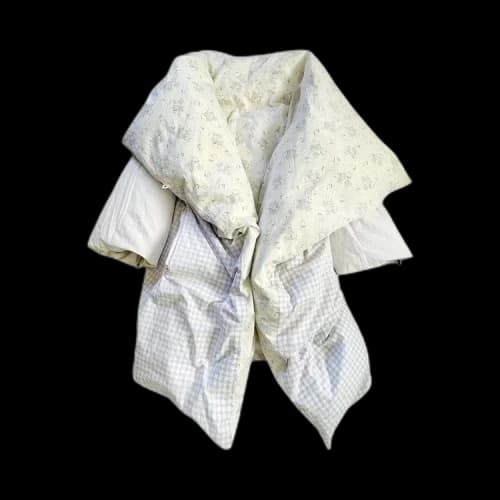 Vintage Maison Margiela Artisinal Upcycled Duvet Coat 'White/Multicolor'