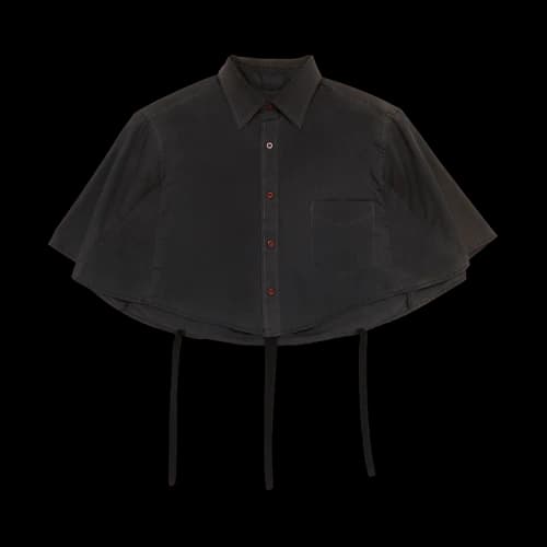 Maison Margiela Artisanal Cut-Off Button Up Shirt 'Black'