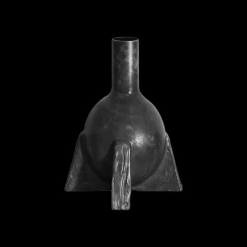 Rick Owens Duck Neck Nitrate Vase In Black