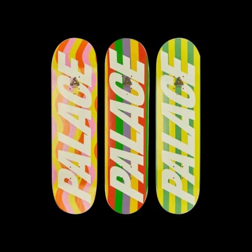 Palace x Gucci Skateboard Deck Set 'Stripes/Waves'