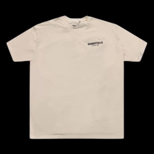 Fear of God Essentials Boxy Logo T-Shirt 'Cream'