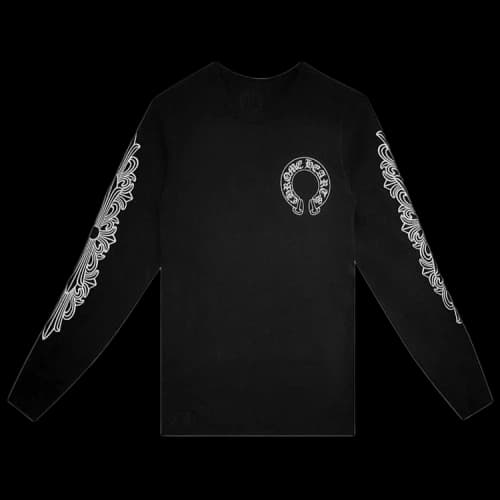 Chrome Hearts Horseshoe Thermal Waffle T-Shirt 'Black'