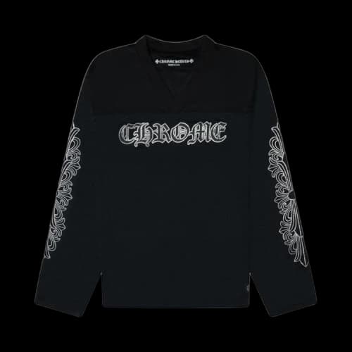 Chrome Hearts Stadium Mesh Long sleeve Jersey 'Black/Gray'