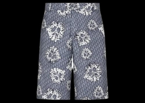 Dior x Denim Tears Silk Twill Shorts Blue