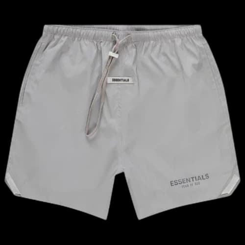 Fear of God Essentials Nylon Running Shorts 'Silver Reflective'