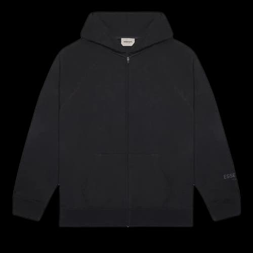 Fear of God Essentials Full Zip Hoodie 'Black'