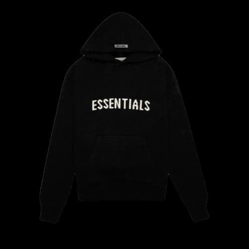 Fear of God Essentials Knit Hoodie 'Black'