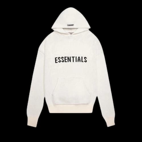 Fear of God Essentials Knit Hoodie 'Cream'