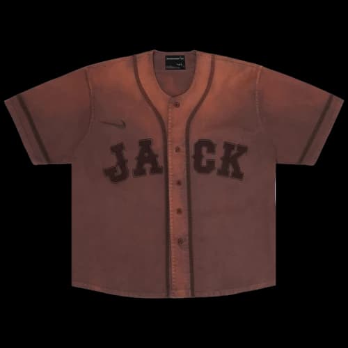 Cactus Jack by Travis Scott x Fragment x Nike Tokyo Jack Retro Baseball Jersey 'Brown'