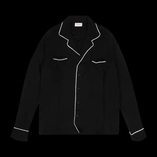 Rhude Button Down Long-Sleeve Shirt 'Black'