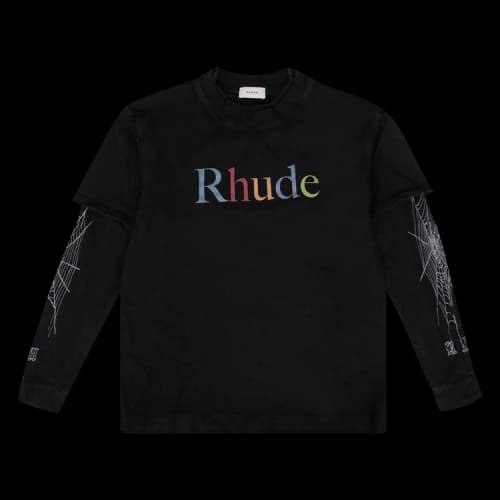 Rhude Logo Long-Sleeve T-Shirt 'Black'