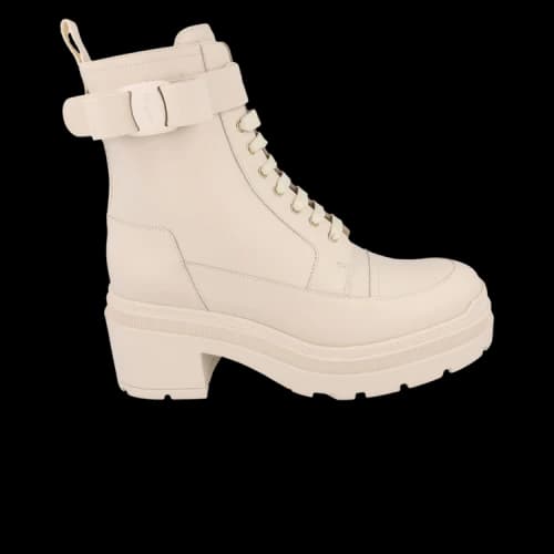 Ferragamo Lober Leather Ankle Boots White (Women's)