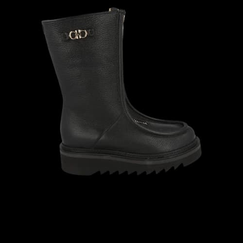 Ferragamo Eurialo F Leather Boots Black (Women's)