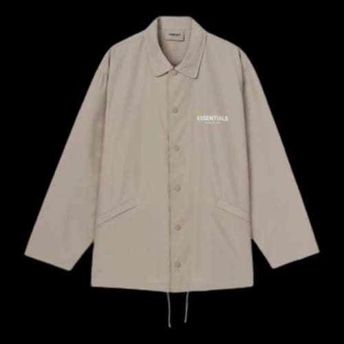 Fear of God Essentials FW20 Coach Jacket Moss