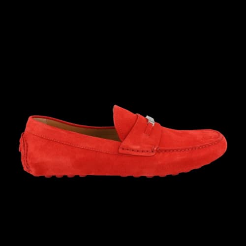 Ferragamo Grenoble Suede Drivers Red