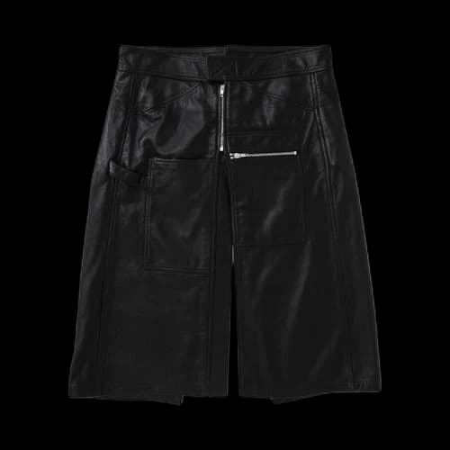 Vetements Runway Leather Skirt 'Black'