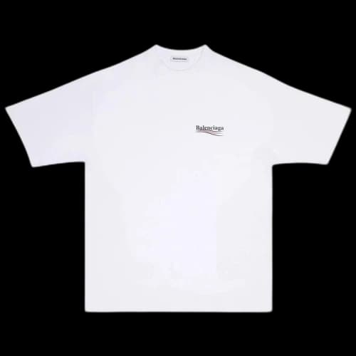 Balenciaga Political Campaign Large Fit T-Shirt 'Black/Red/Blue'