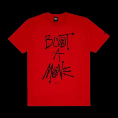 Stussy Bust A Move Tee 'Red'