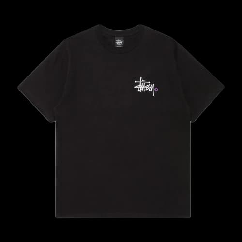 Stussy Basic Logo Tee Purple C 'Black'